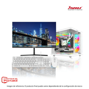 Computador Janus Chasis V900 Blanco con Radeon RX 6600