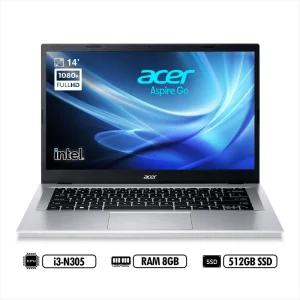 Acer AG14-31P-35FJ Intel Core i3 N305 8GB RAM 512GB SSD 14" WUXGA IPS